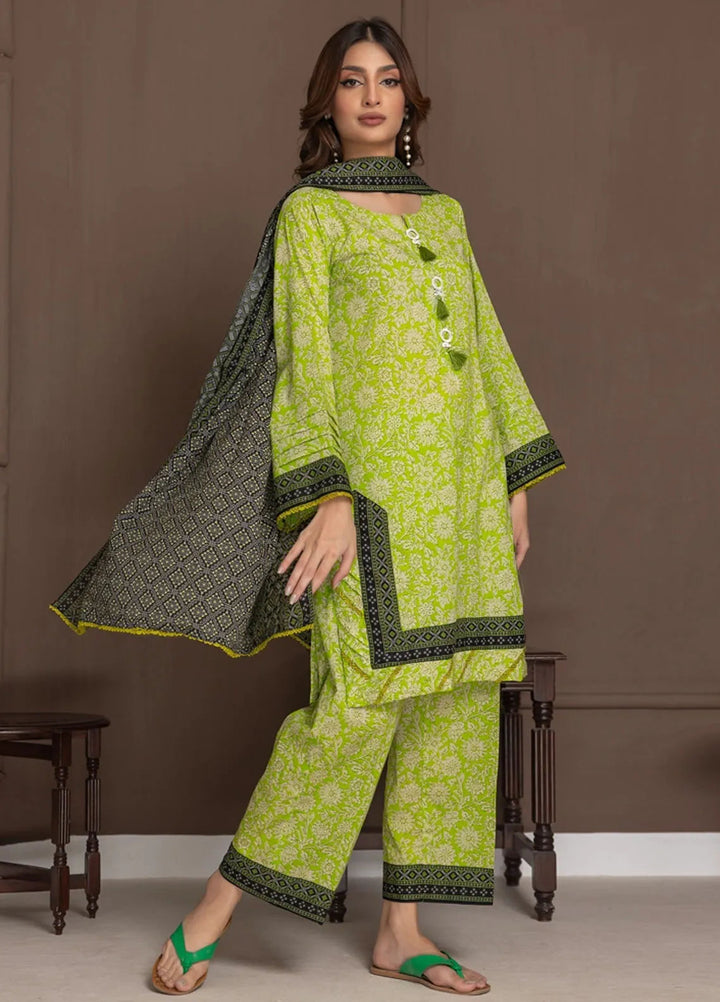 Identic Separates By Regalia Textile Printed Lawn Suit Unstitched 3 Piece RGT24I21 IDS21-9 - Summer Collection