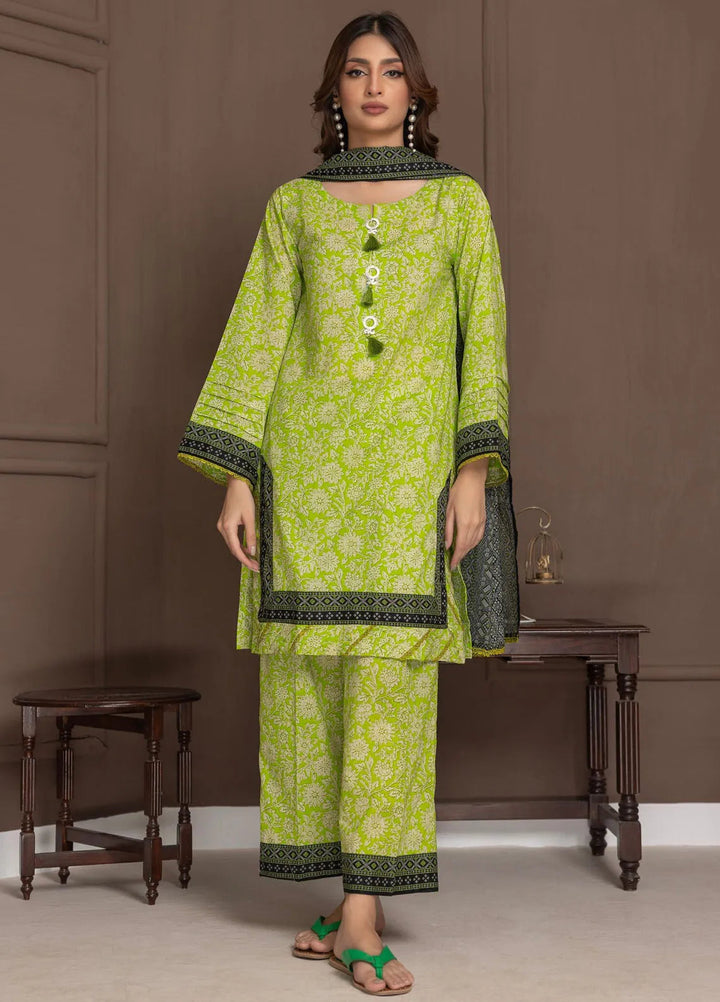 Identic Separates By Regalia Textile Printed Lawn Suit Unstitched 3 Piece RGT24I21 IDS21-9 - Summer Collection
