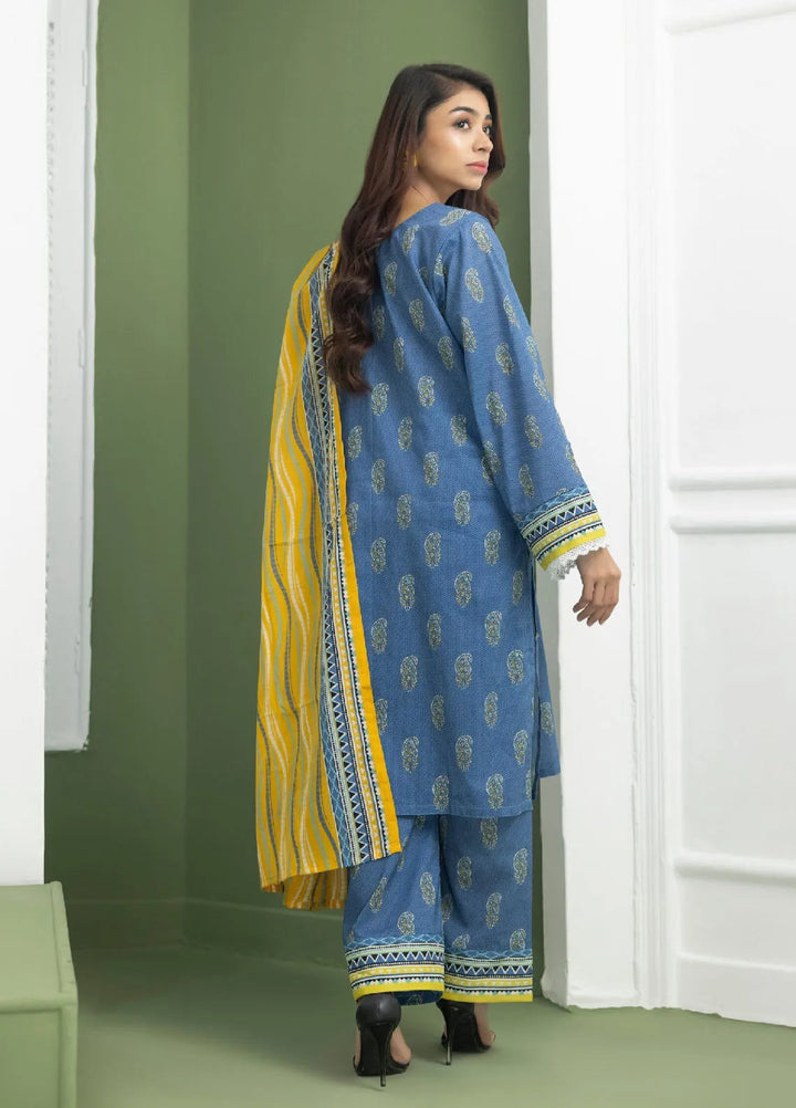 Identic Separates By Regalia Textile Printed Lawn Suit Unstitched 3 Piece RGT24IS D-02 - Summer Collection