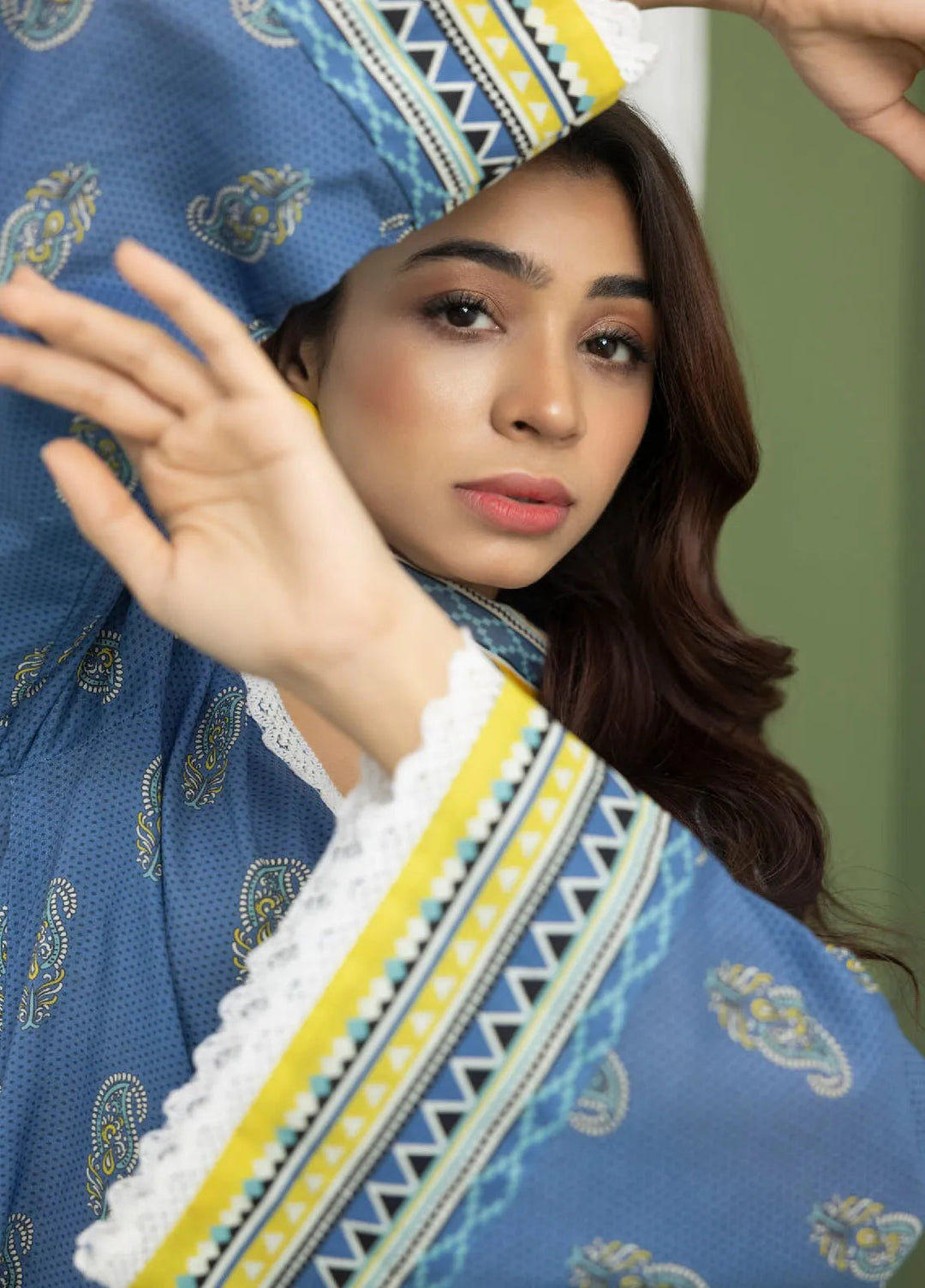 Identic Separates By Regalia Textile Printed Lawn Suit Unstitched 3 Piece RGT24IS D-02 - Summer Collection