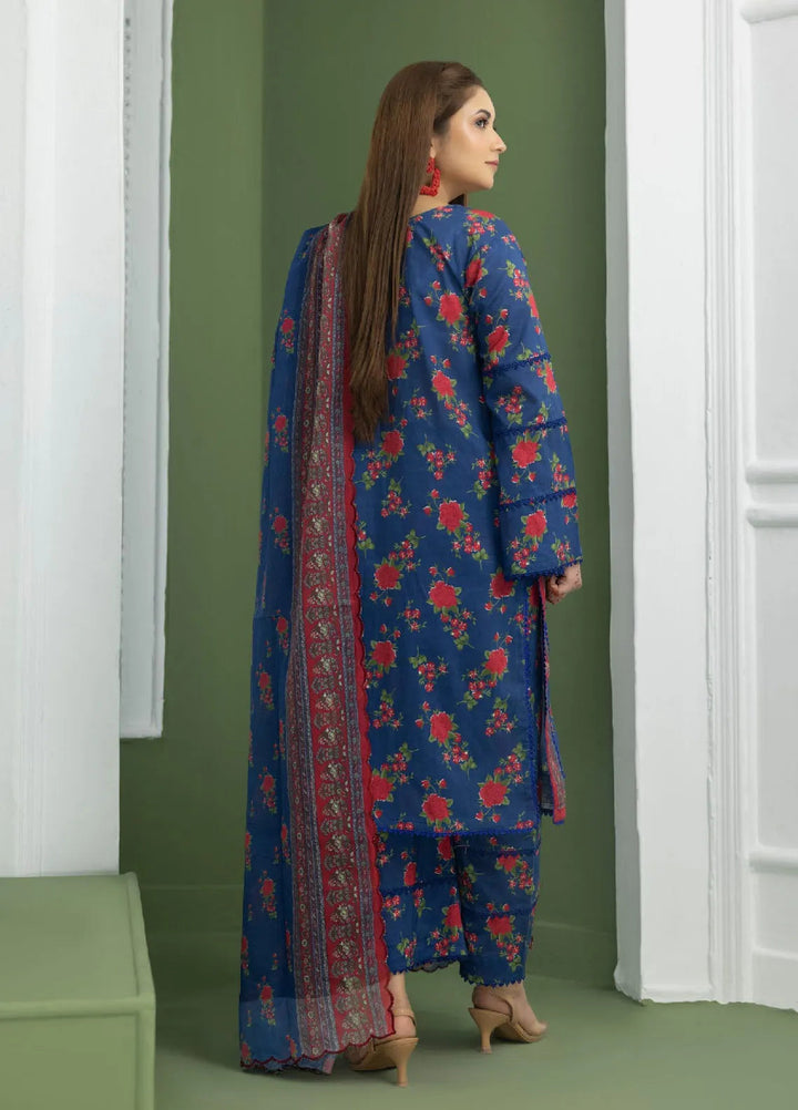 Identic Separates By Regalia Textile Printed Lawn Suit Unstitched 3 Piece RGT24IS D-03 - Summer Collection