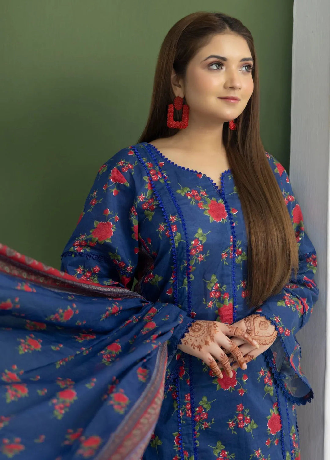 Identic Separates By Regalia Textile Printed Lawn Suit Unstitched 3 Piece RGT24IS D-03 - Summer Collection