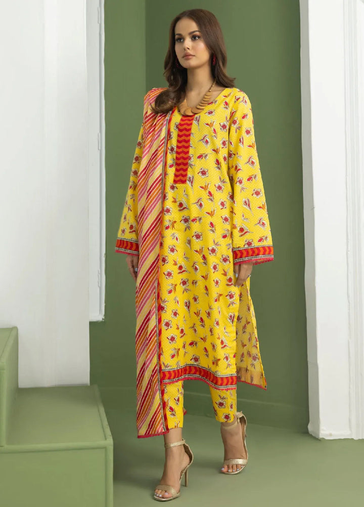 Identic Separates By Regalia Textile Printed Lawn Suit Unstitched 3 Piece RGT24IS D-04 - Summer Collection