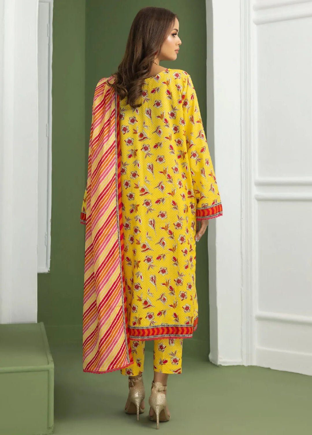 Identic Separates By Regalia Textile Printed Lawn Suit Unstitched 3 Piece RGT24IS D-04 - Summer Collection