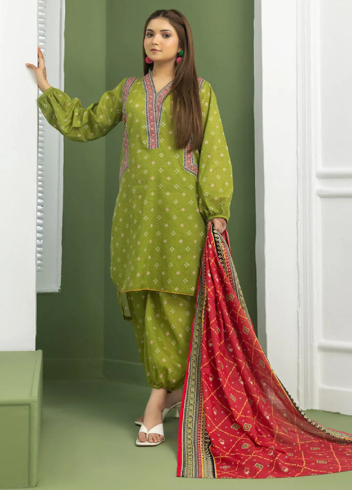 Identic Separates By Regalia Textile Printed Lawn Suit Unstitched 3 Piece RGT24IS D-05 - Summer Collection