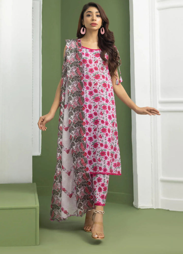 Identic Separates By Regalia Textile Printed Lawn Suit Unstitched 3 Piece RGT24IS D-06 - Summer Collection