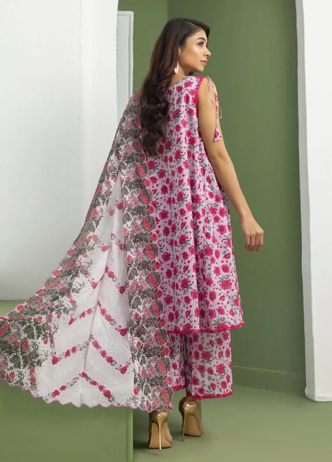 Identic Separates By Regalia Textile Printed Lawn Suit Unstitched 3 Piece RGT24IS D-06 - Summer Collection