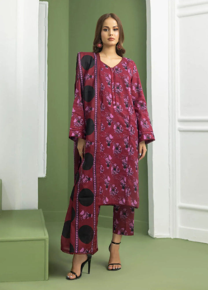 Identic Separates By Regalia Textile Printed Lawn Suit Unstitched 3 Piece RGT24IS D-07 - Summer Collection
