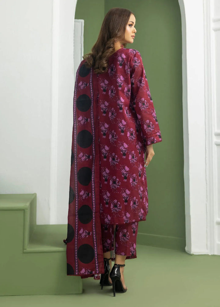 Identic Separates By Regalia Textile Printed Lawn Suit Unstitched 3 Piece RGT24IS D-07 - Summer Collection