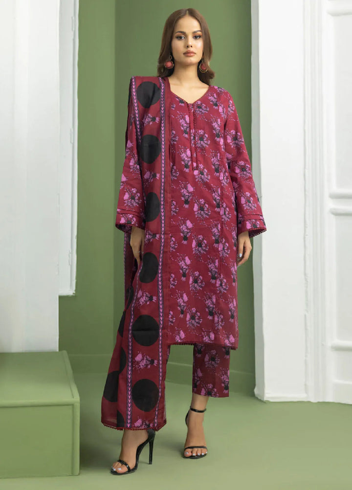 Identic Separates By Regalia Textile Printed Lawn Suit Unstitched 3 Piece RGT24IS D-07 - Summer Collection
