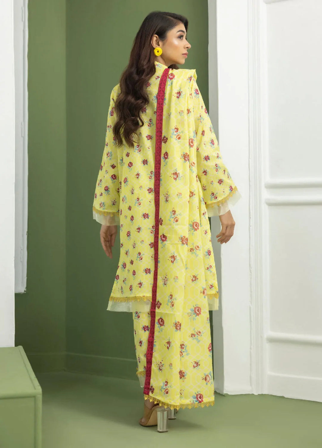 Identic Separates By Regalia Textile Printed Lawn Suit Unstitched 3 Piece RGT24IS D-08 - Summer Collection