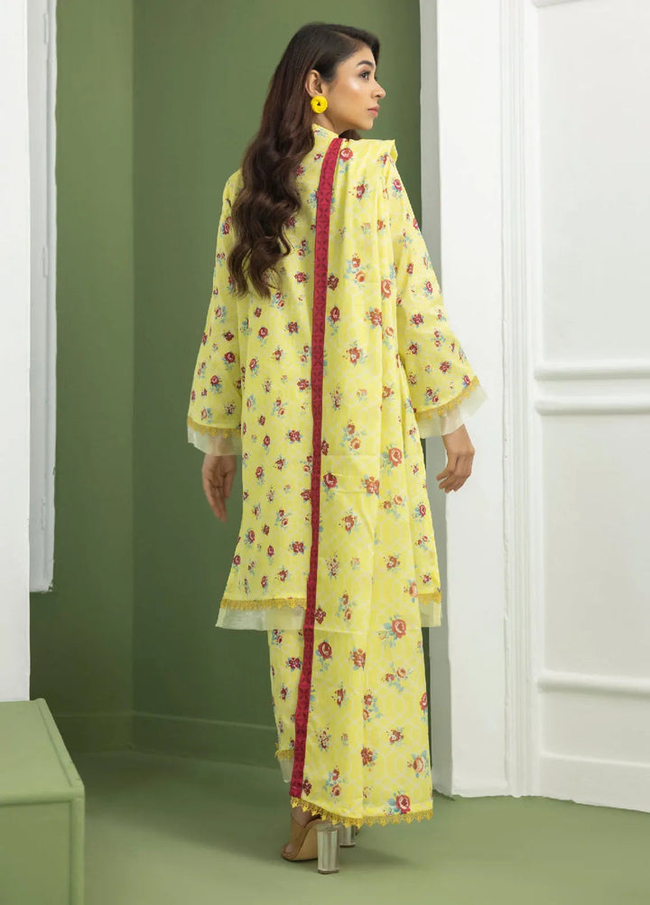 Identic Separates By Regalia Textile Printed Lawn Suit Unstitched 3 Piece RGT24IS D-08 - Summer Collection
