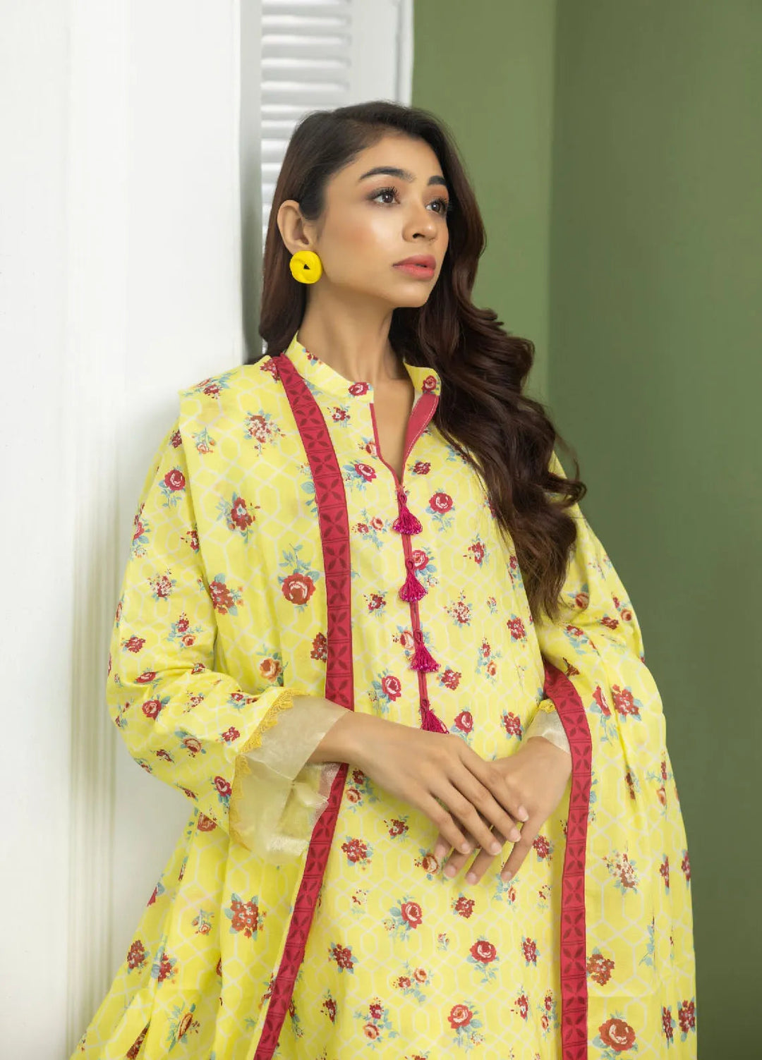 Identic Separates By Regalia Textile Printed Lawn Suit Unstitched 3 Piece RGT24IS D-08 - Summer Collection