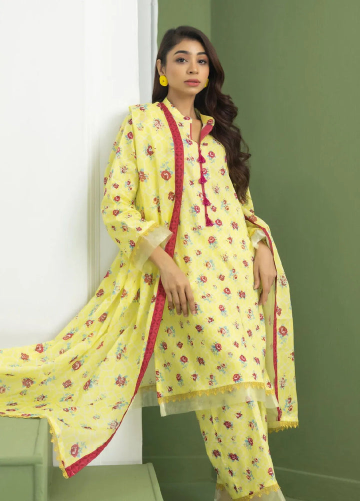 Identic Separates By Regalia Textile Printed Lawn Suit Unstitched 3 Piece RGT24IS D-08 - Summer Collection