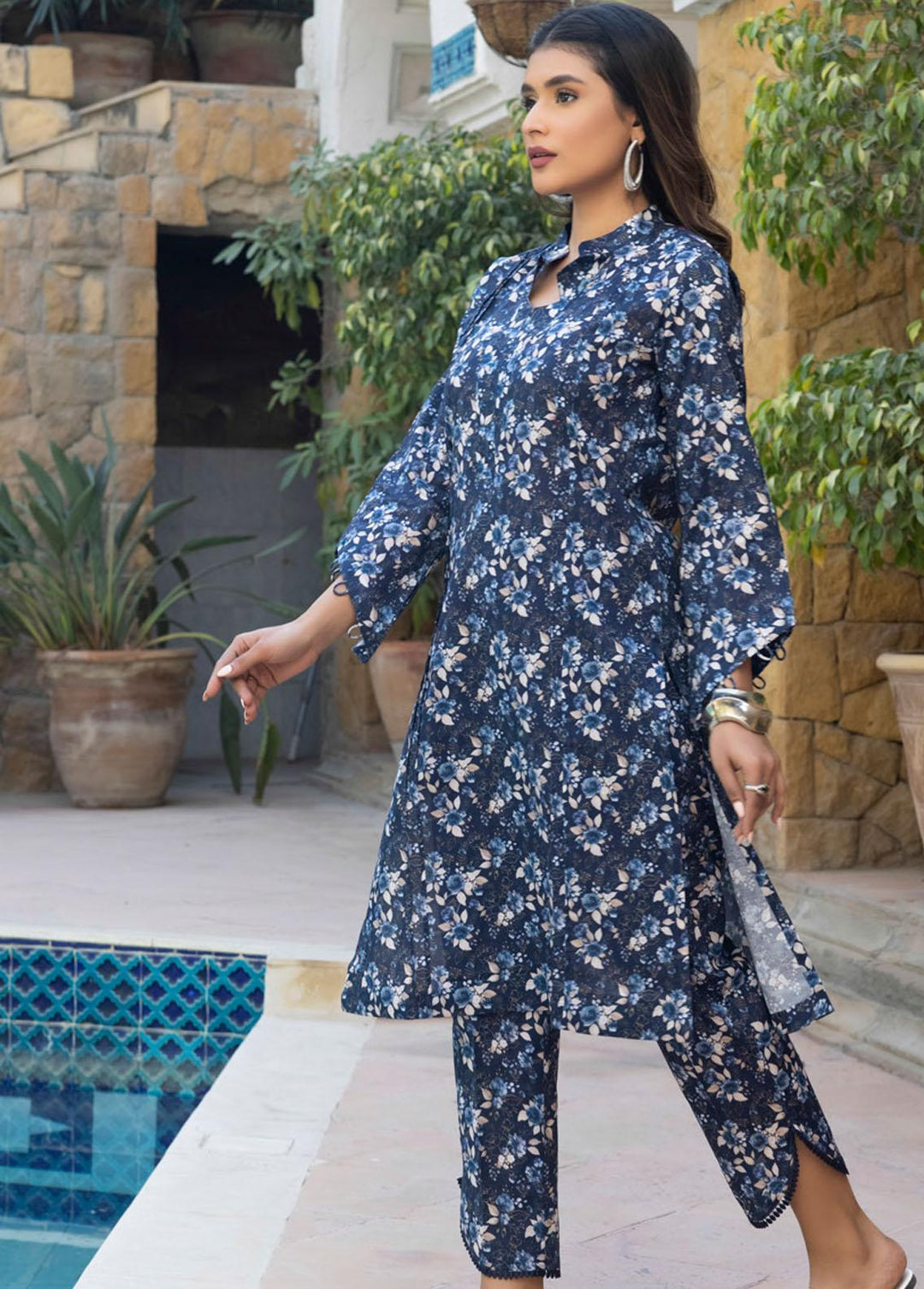 Identic Separates By Regalia Textiles Printed  Suits Unstitched 2 Piece RGT23I 01 - Summer Collection