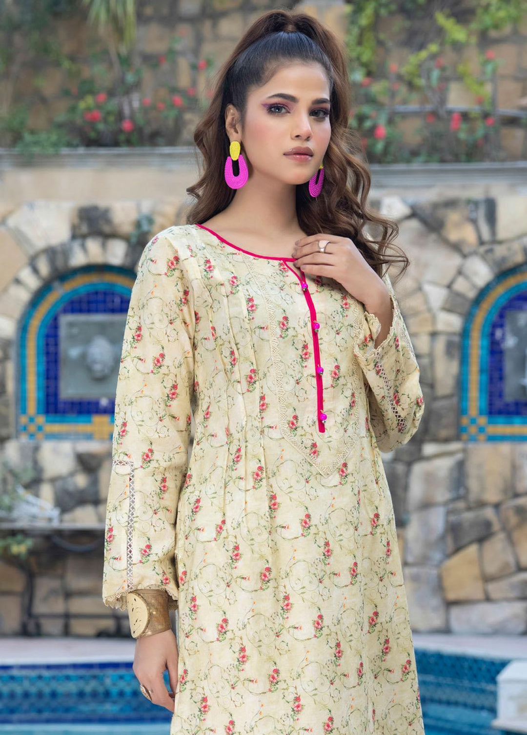 Identic Separates By Regalia Textiles Printed  Suits Unstitched 2 Piece RGT23I 19 - Summer Collection