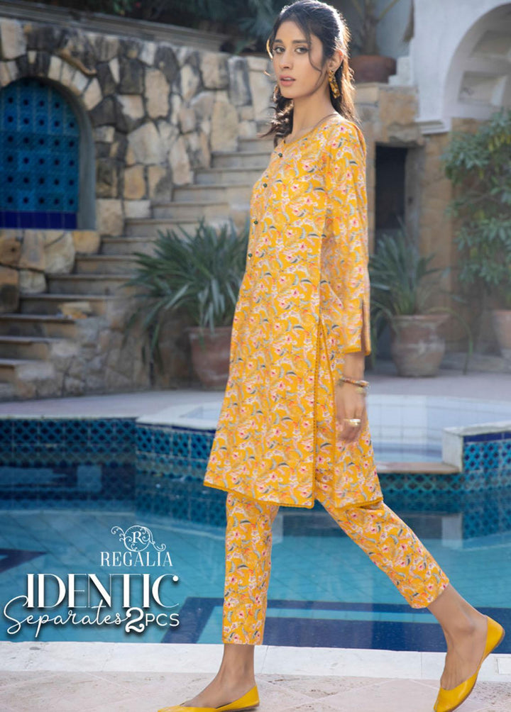 Identic Separates By Regalia Textiles Printed  Suits Unstitched 2 Piece RGT23I 08 - Summer Collection