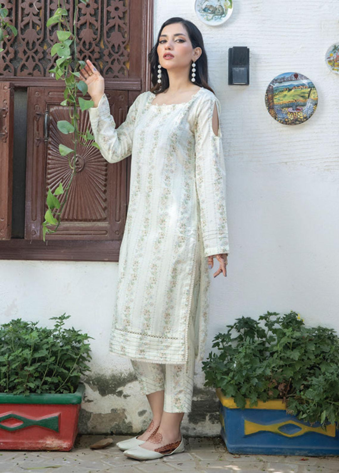 Identic Separates By Regalia Textiles Printed Lawn Suits Unstitched 2 Piece RGT23-IS6 02 - Summer Collection