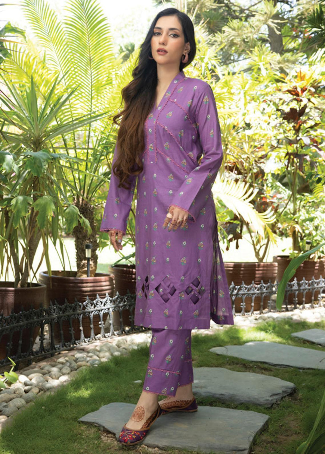 Identic Separates By Regalia Textiles Printed Lawn Suits Unstitched 2 Piece RGT23-IS6 06 - Summer Collection