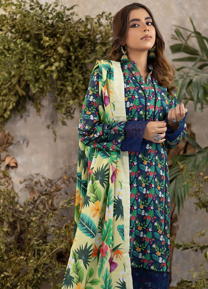 Identic Separates By Regalia Textiles Printed Khaddar Suits Unstitched 3 Piece RGT22IS-V3 D-02 - Winter Collection