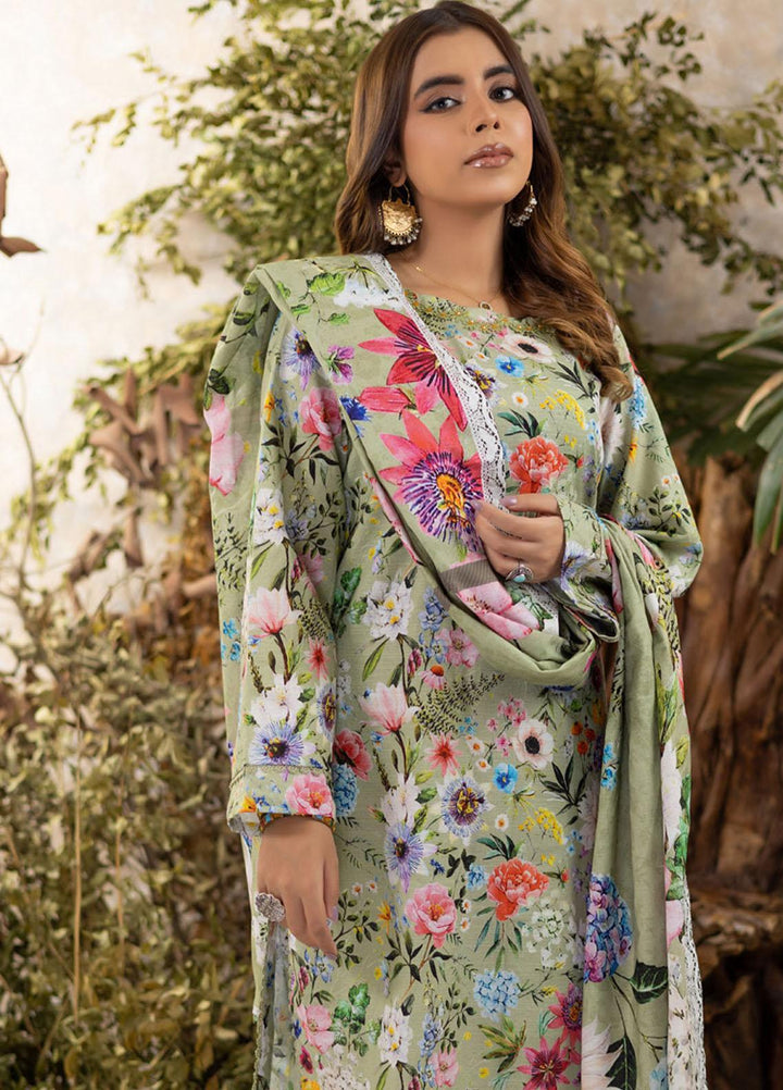 Identic Separates By Regalia Textiles Printed Khaddar Suits Unstitched 3 Piece RGT22IS-V3 D-03 - Winter Collection