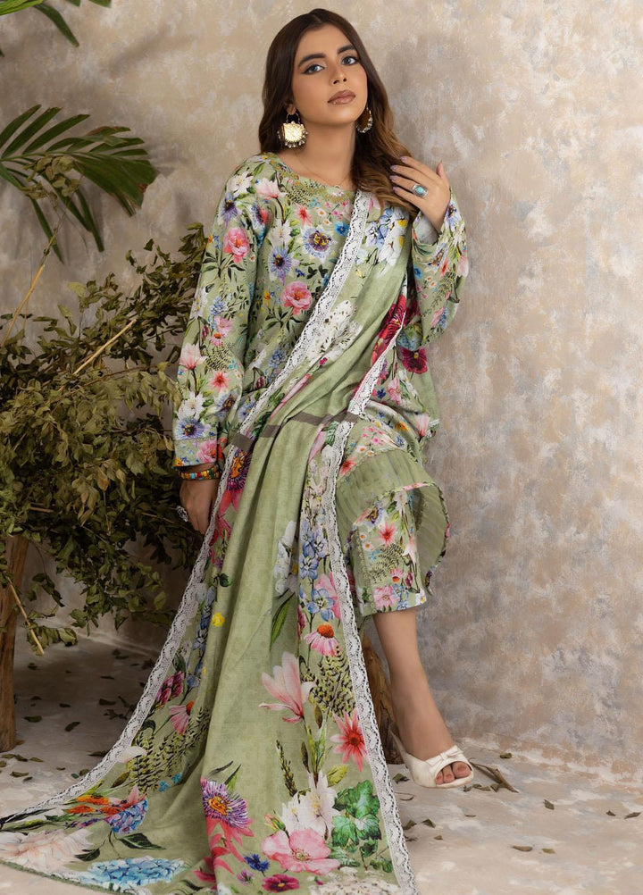 Identic Separates By Regalia Textiles Printed Khaddar Suits Unstitched 3 Piece RGT22IS-V3 D-03 - Winter Collection