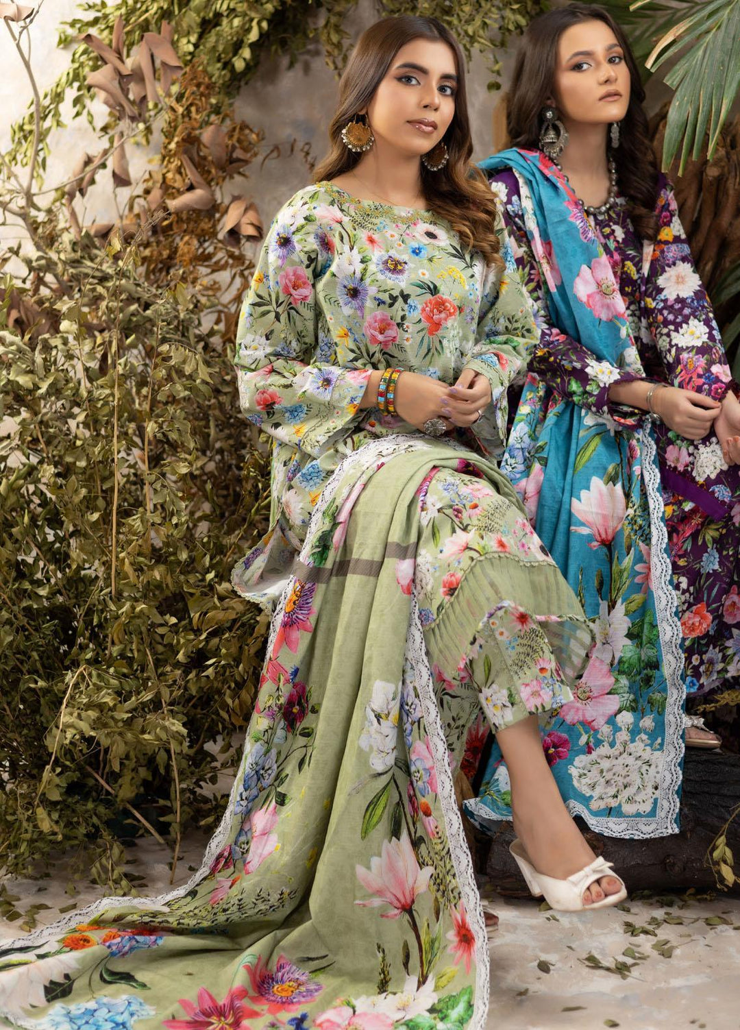 Identic Separates By Regalia Textiles Printed Khaddar Suits Unstitched 3 Piece RGT22IS-V3 D-03 - Winter Collection