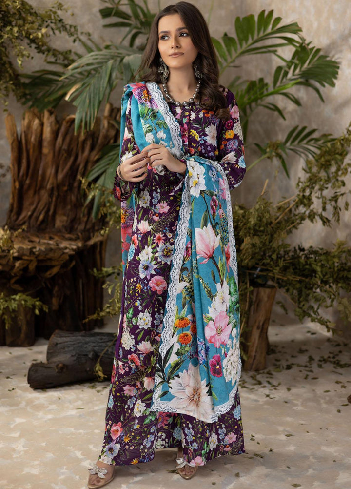 Identic Separates By Regalia Textiles Printed Khaddar Suits Unstitched 3 Piece RGT22IS-V3 D-04 - Winter Collection