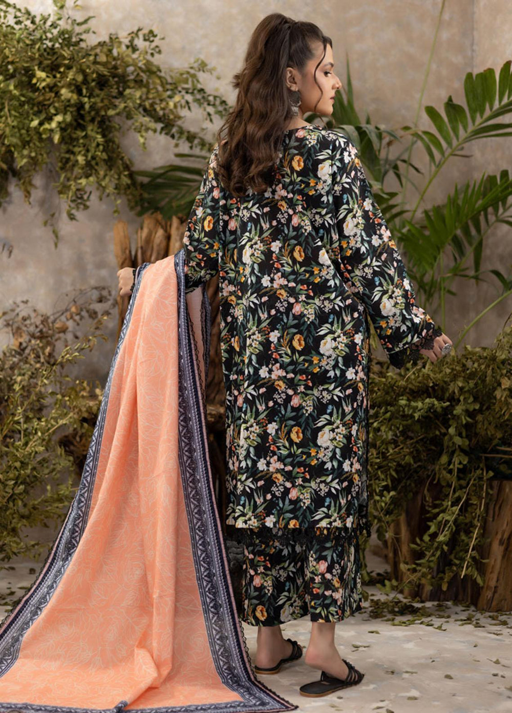 Identic Separates By Regalia Textiles Printed Khaddar Suits Unstitched 3 Piece RGT22IS-V3 D-05 - Winter Collection