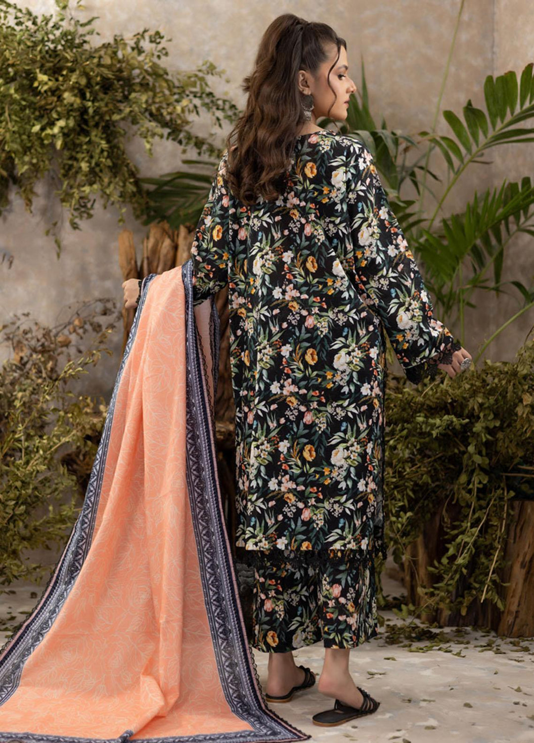 Identic Separates By Regalia Textiles Printed Khaddar Suits Unstitched 3 Piece RGT22IS-V3 D-05 - Winter Collection