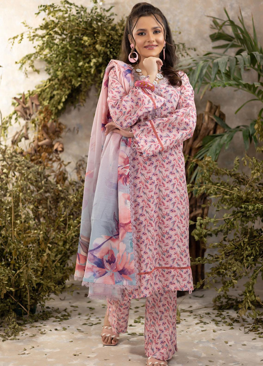 Identic Separates By Regalia Textiles Printed Khaddar Suits Unstitched 3 Piece RGT22IS-V3 D-06 - Winter Collection