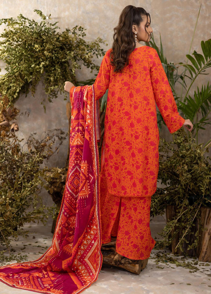 Identic Separates By Regalia Textiles Printed Khaddar Suits Unstitched 3 Piece RGT22IS-V3 D-07 - Winter Collection
