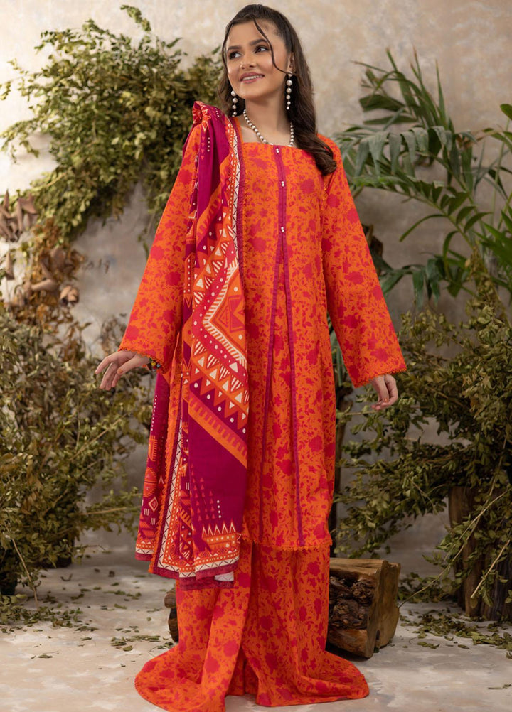 Identic Separates By Regalia Textiles Printed Khaddar Suits Unstitched 3 Piece RGT22IS-V3 D-07 - Winter Collection