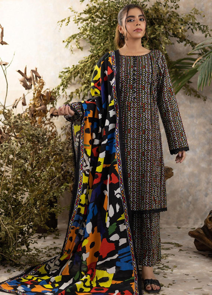 Identic Separates By Regalia Textiles Printed Khaddar Suits Unstitched 3 Piece RGT22IS-V3 D-10 - Winter Collection