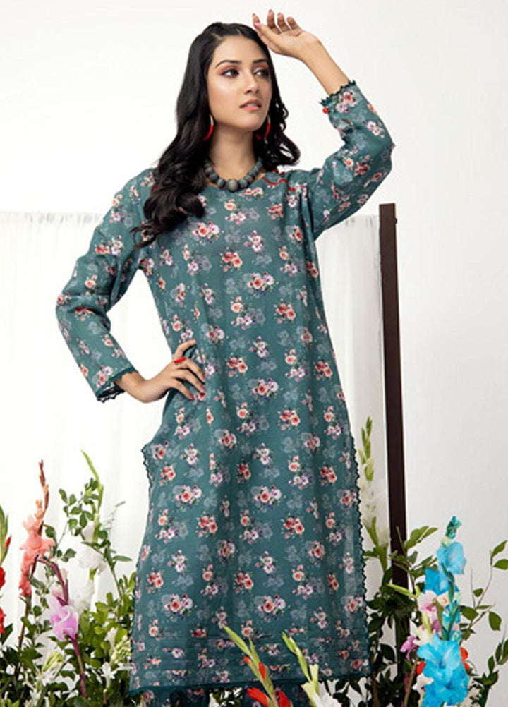 Identic Separates By Regalia Textiles Printed Khaddar Suits Unstitched 2 Piece RGT22IS-V2 D-01 - Winter Collection