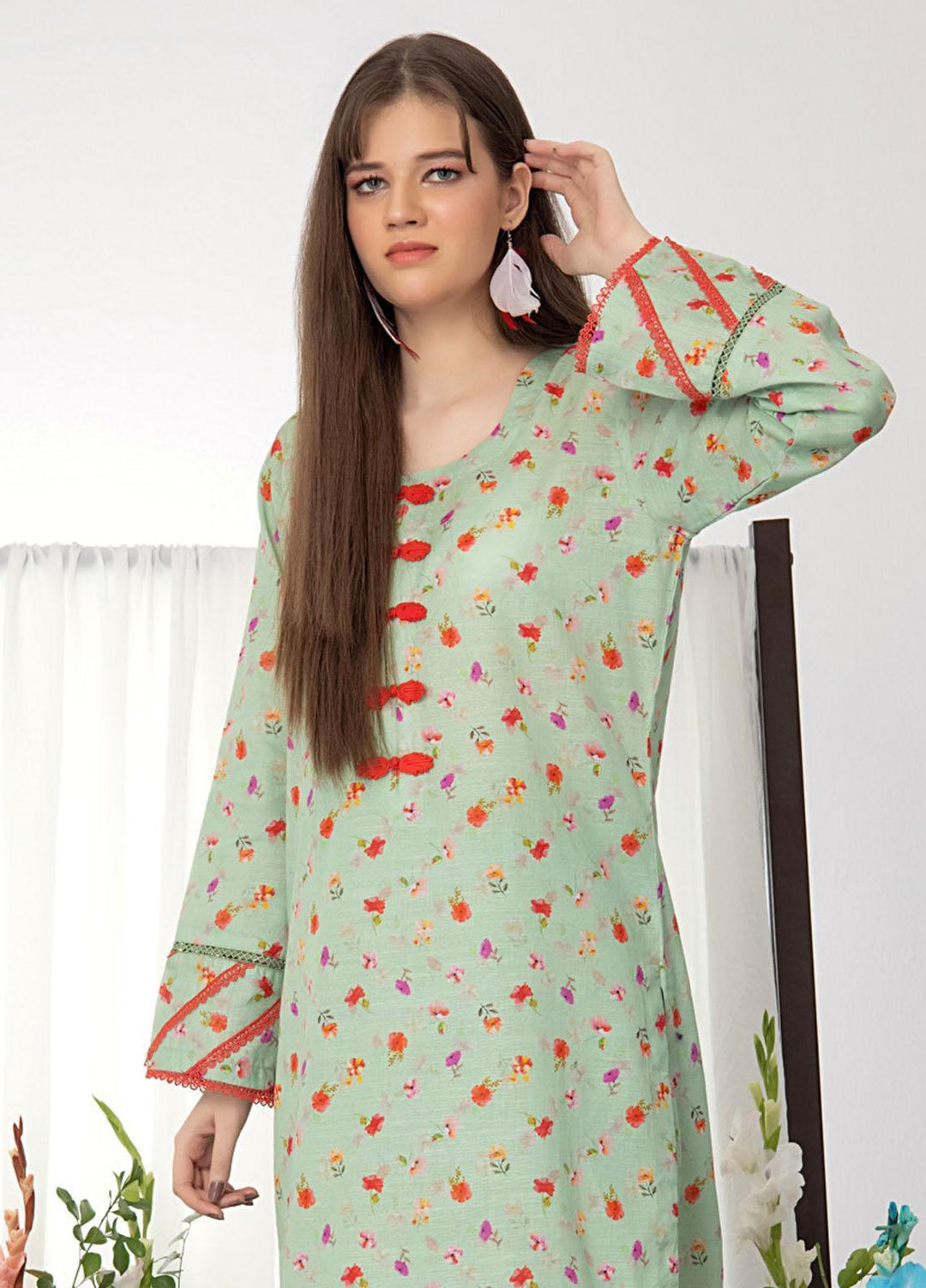 Identic Separates By Regalia Textiles Printed Khaddar Suits Unstitched 2 Piece RGT22IS-V2 D-02 - Winter Collection