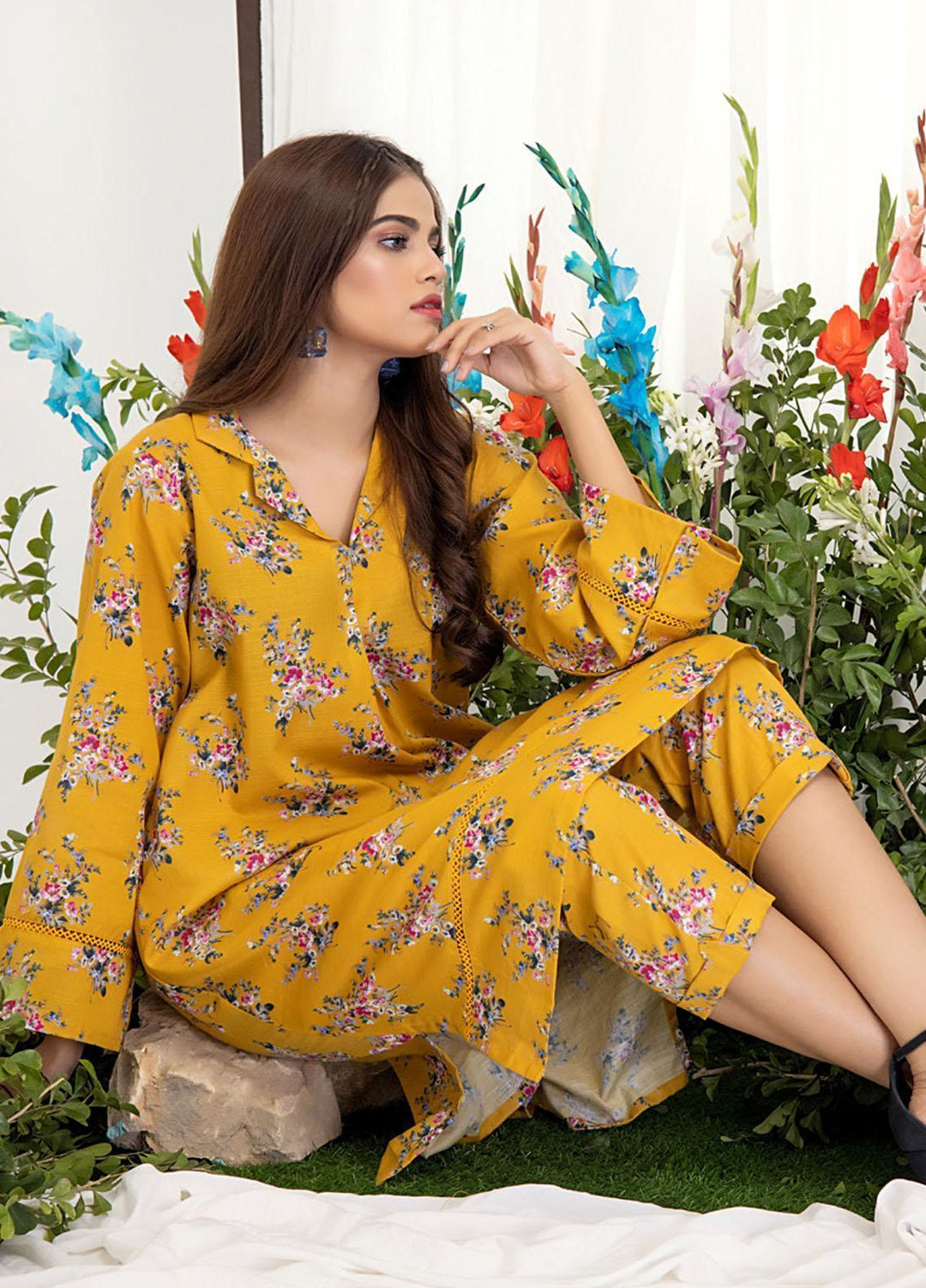 Identic Separates By Regalia Textiles Printed Khaddar Suits Unstitched 2 Piece RGT22IS-V2 D-03 - Winter Collection
