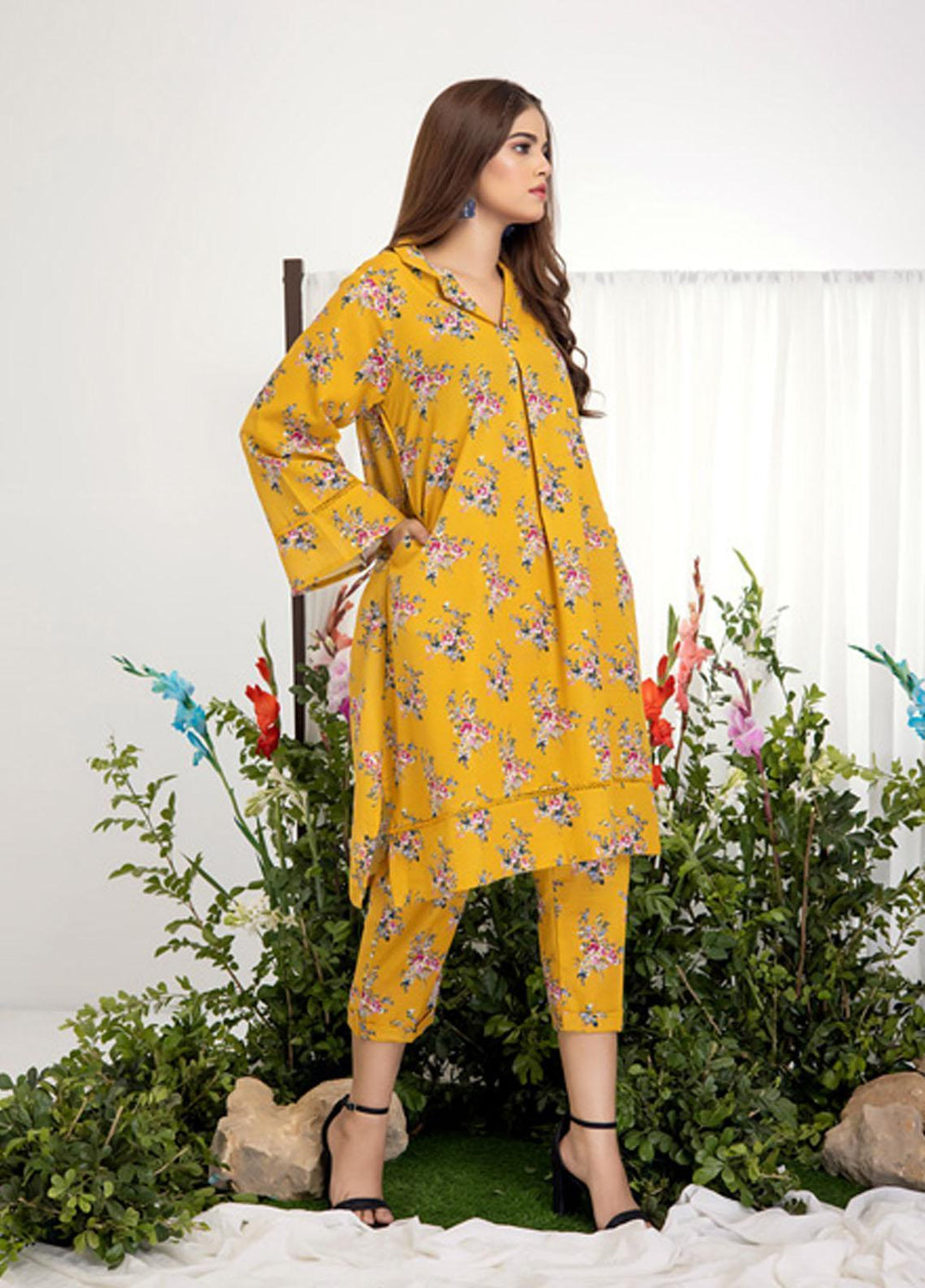 Identic Separates By Regalia Textiles Printed Khaddar Suits Unstitched 2 Piece RGT22IS-V2 D-03 - Winter Collection