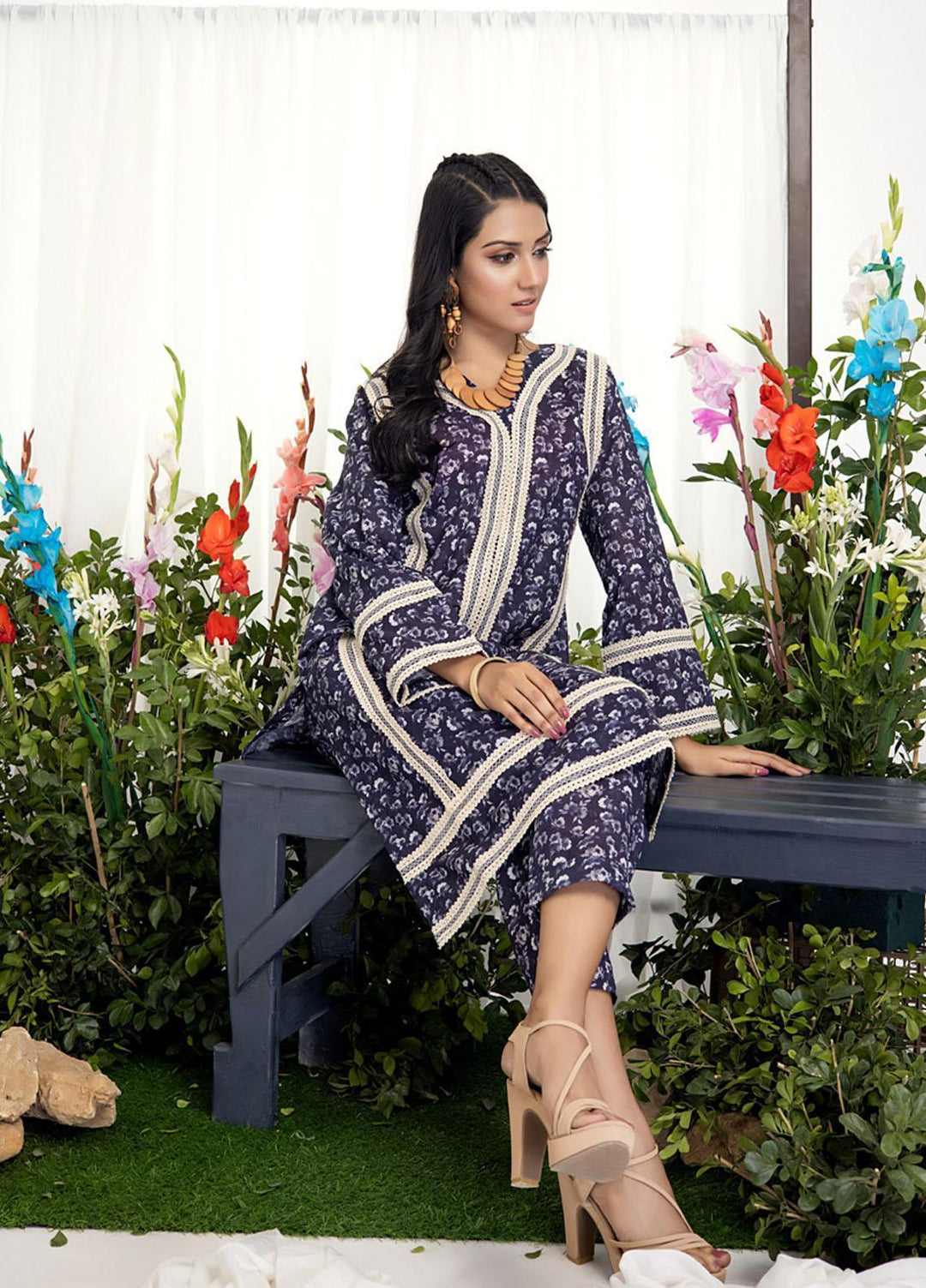 Identic Separates By Regalia Textiles Printed Khaddar Suits Unstitched 2 Piece RGT22IS-V2 D-07 - Winter Collection