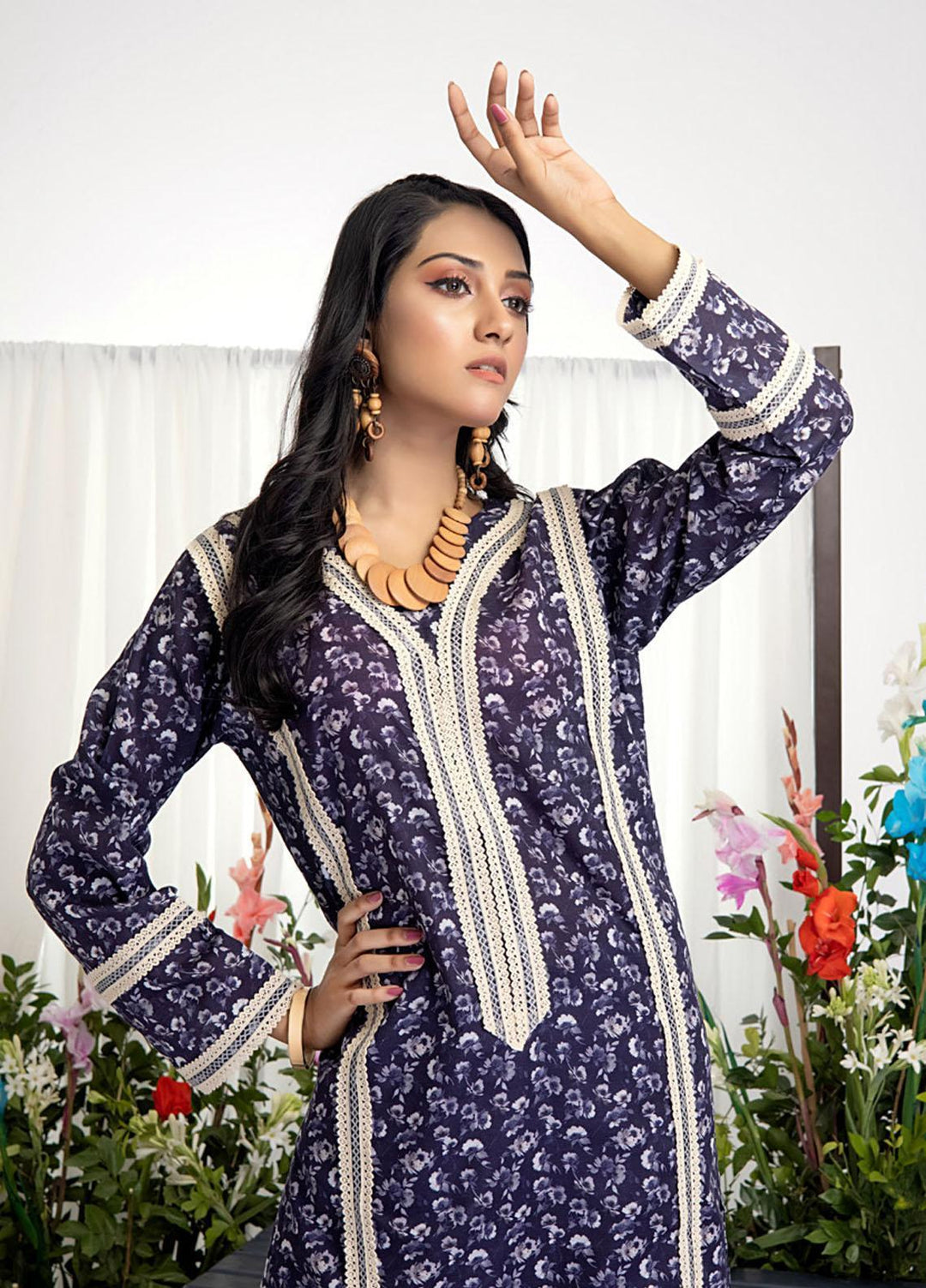 Identic Separates By Regalia Textiles Printed Khaddar Suits Unstitched 2 Piece RGT22IS-V2 D-07 - Winter Collection
