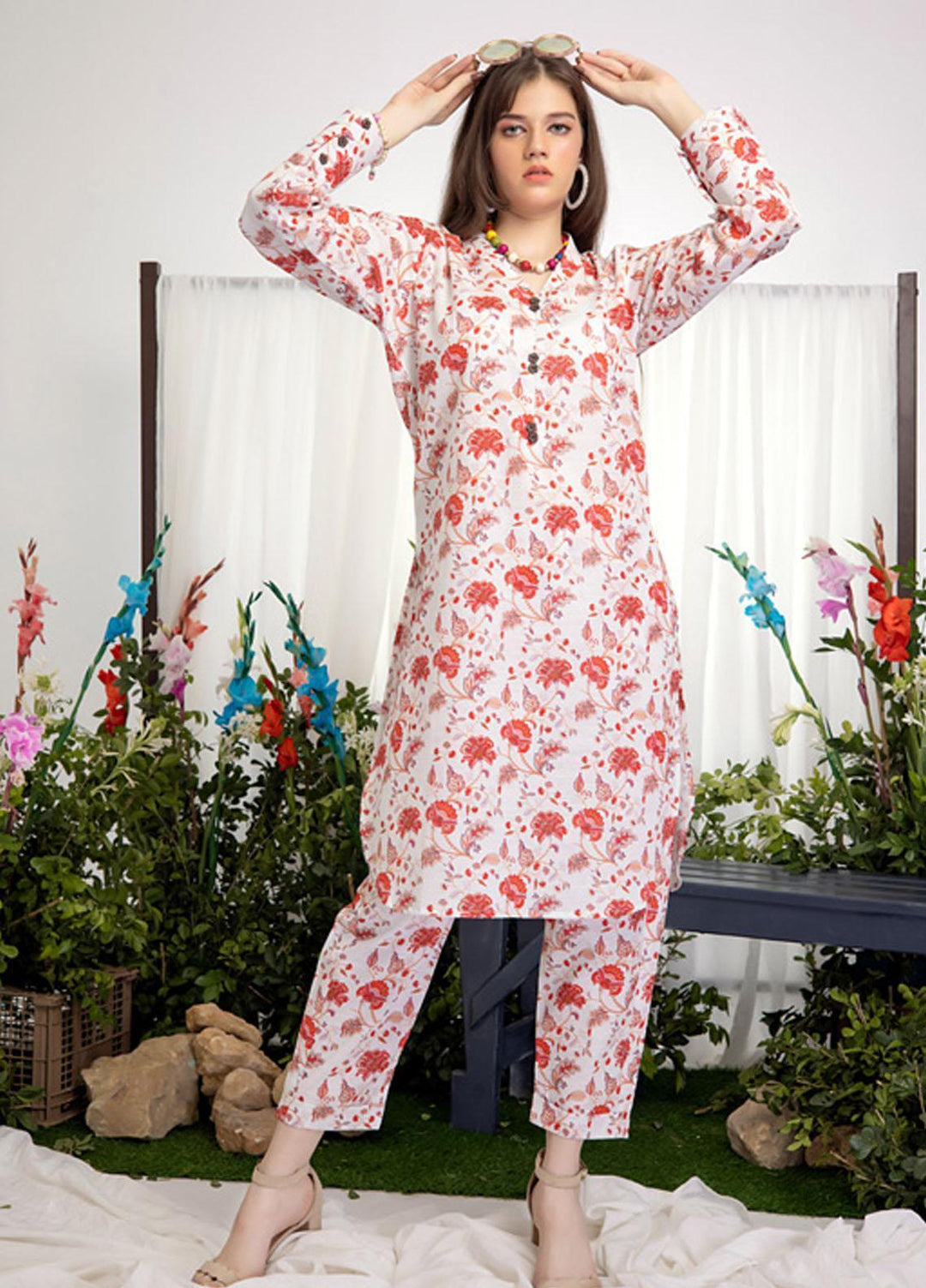 Identic Separates By Regalia Textiles Printed Khaddar Suits Unstitched 2 Piece RGT22IS-V2 D-08 - Winter Collection