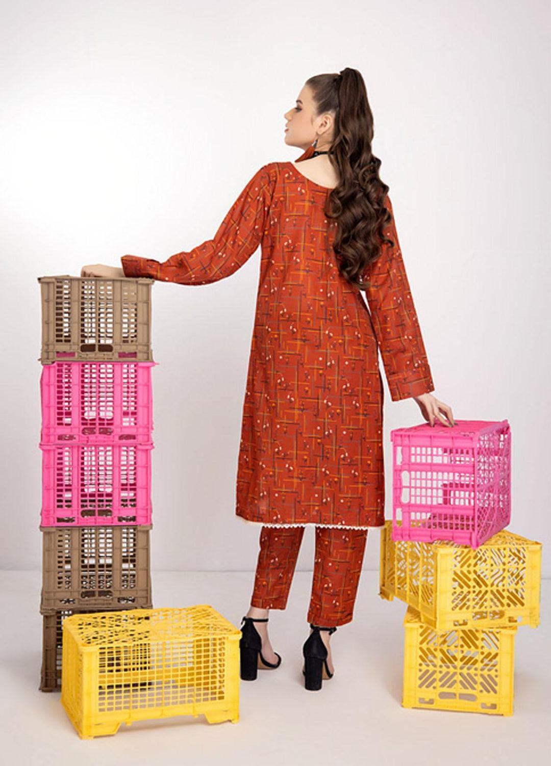 Identic Separates By Regalia Textiles Printed Khaddar Suits Unstitched 2 Piece RGT22IS-V2 D-11 - Winter Collection