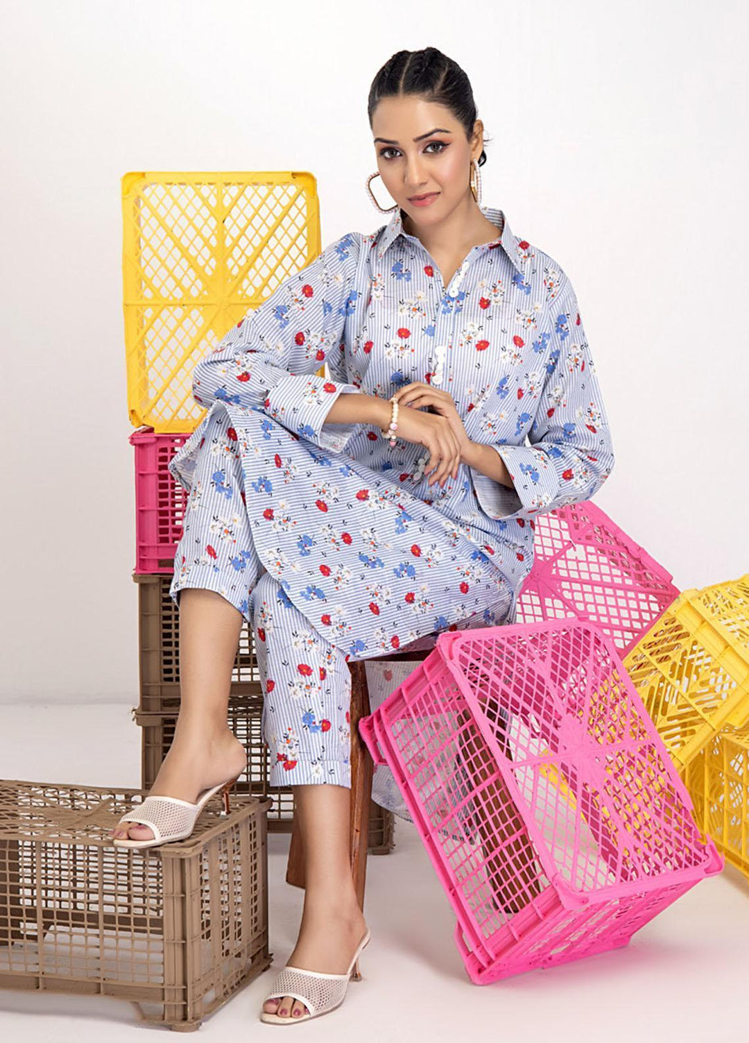 Identic Separates By Regalia Textiles Printed Khaddar Suits Unstitched 2 Piece RGT22IS-V2 D-12 - Winter Collection