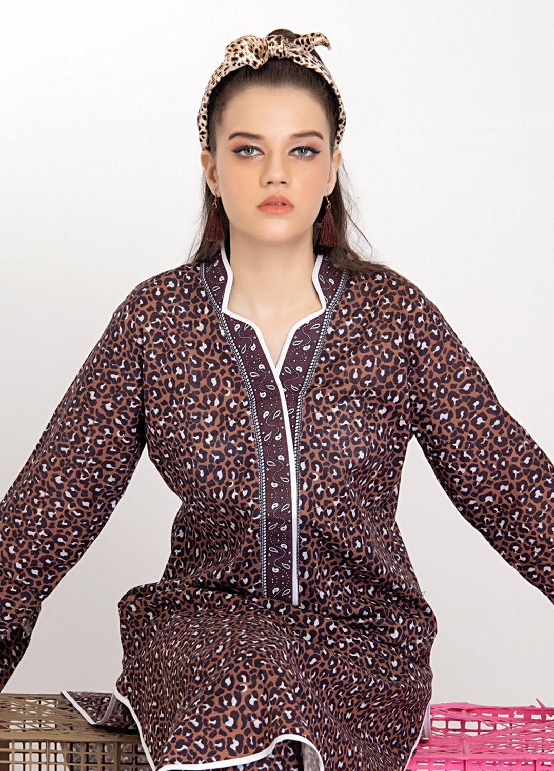 Identic Separates By Regalia Textiles Printed Khaddar Suits Unstitched 2 Piece RGT22IS-V2 D-15 - Winter Collection