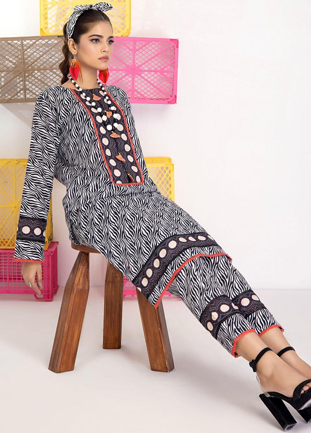 Identic Separates By Regalia Textiles Printed Khaddar Suits Unstitched 2 Piece RGT22IS-V2 D-16 - Winter Collection