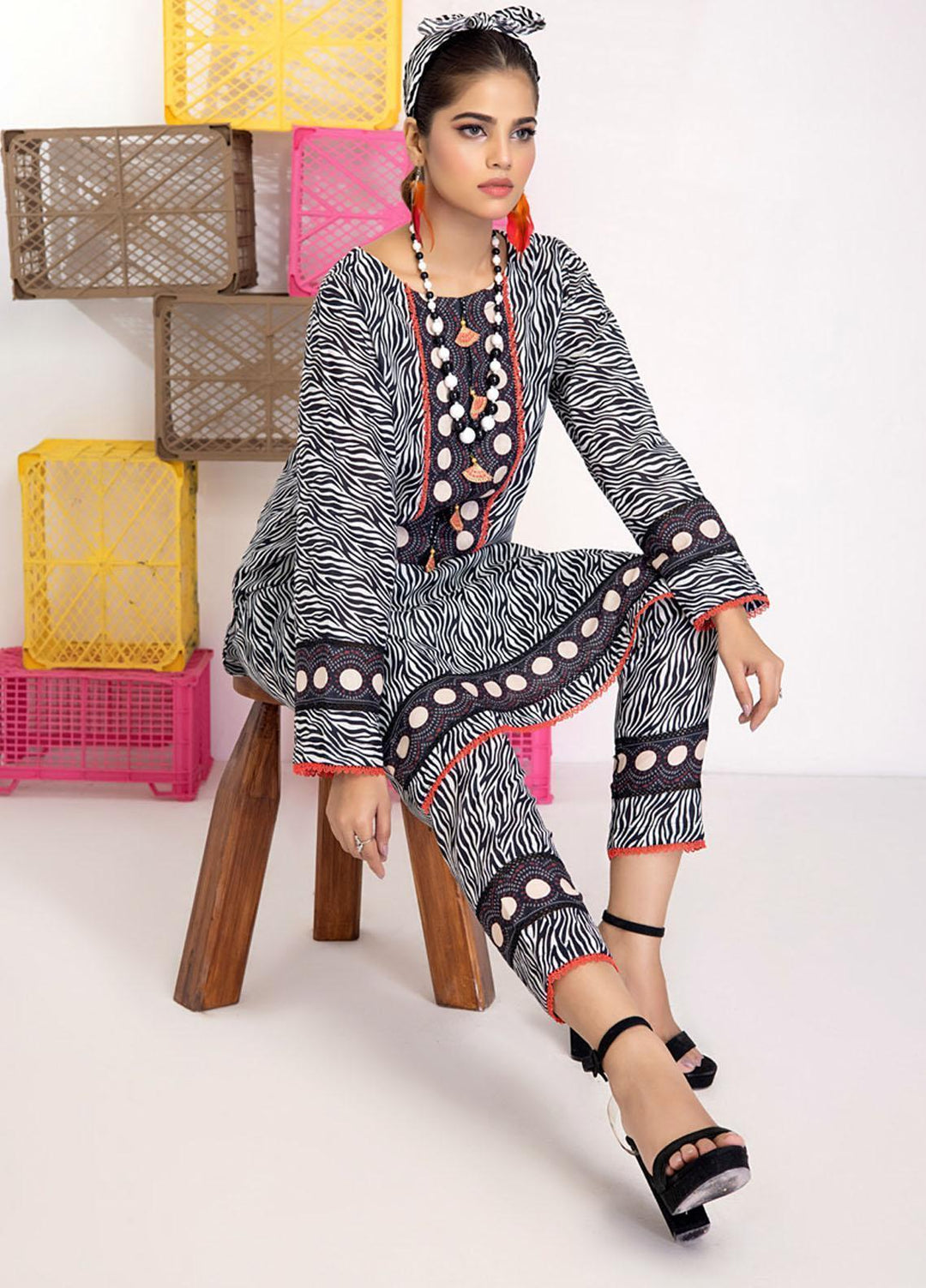 Identic Separates By Regalia Textiles Printed Khaddar Suits Unstitched 2 Piece RGT22IS-V2 D-16 - Winter Collection