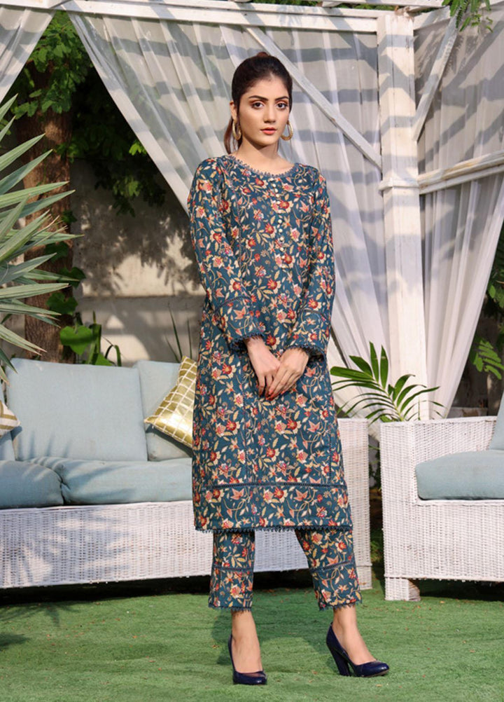 Identic Separates By Regalia Textiles Printed Khaddar Suits Unstitched 2 Piece RGT22IS-V2 D-18 - Winter Collection