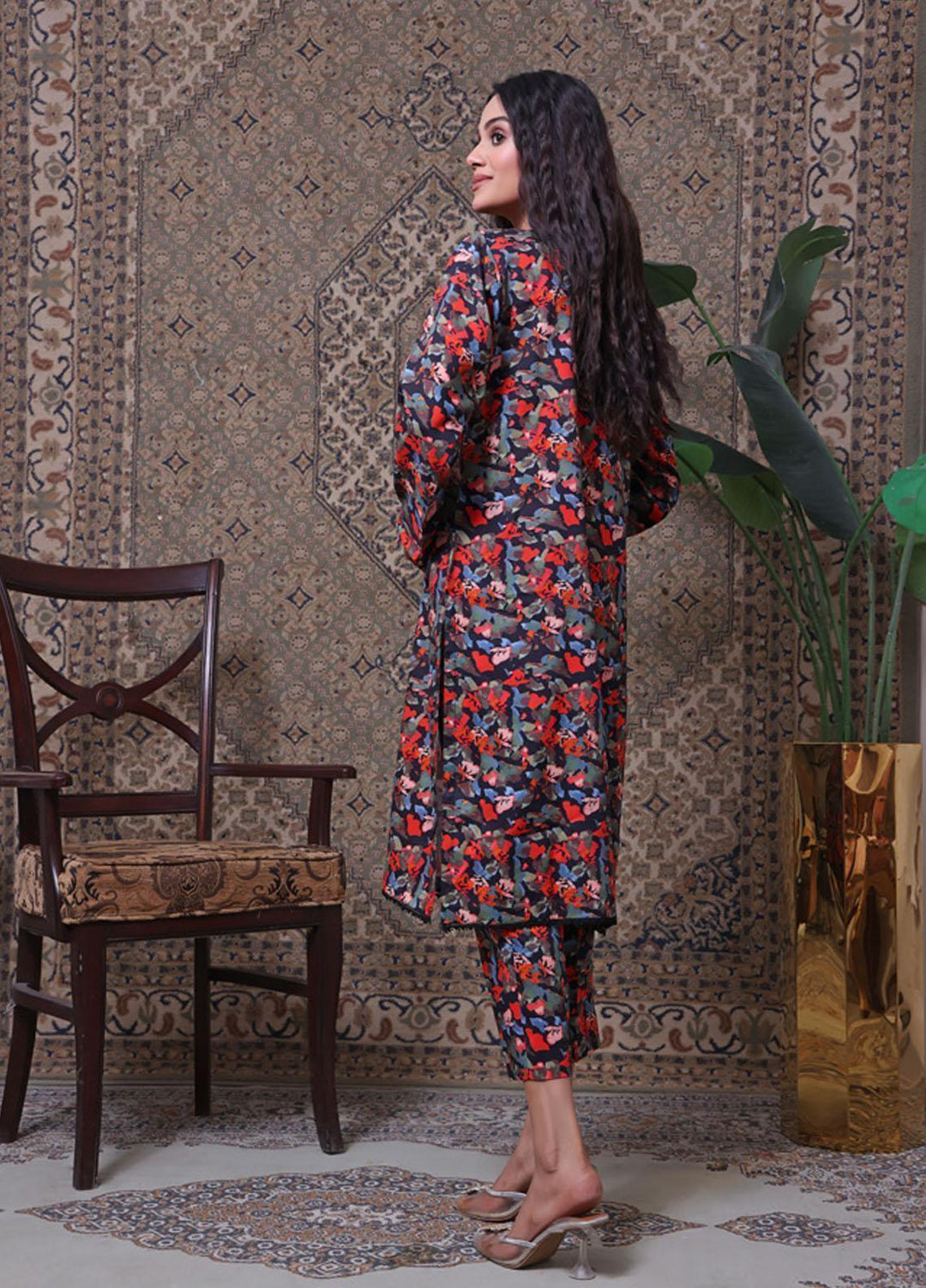 Identic Separates By Regalia Textiles Printed Khaddar Suits Unstitched 2 Piece RGT22IS-V2 D-19 - Winter Collection