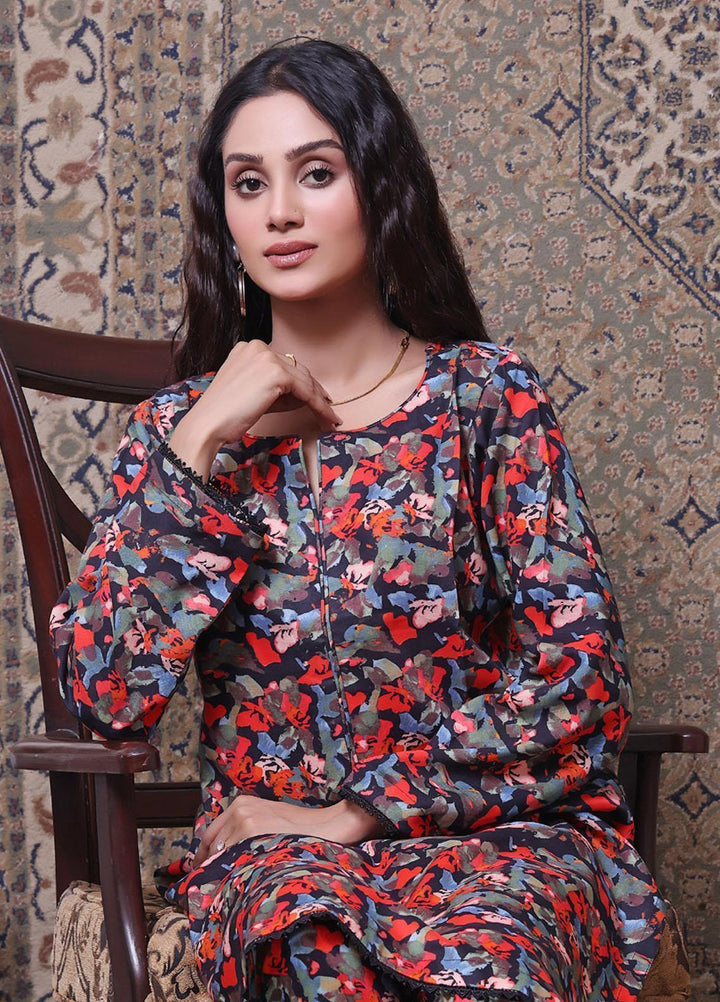 Identic Separates By Regalia Textiles Printed Khaddar Suits Unstitched 2 Piece RGT22IS-V2 D-19 - Winter Collection