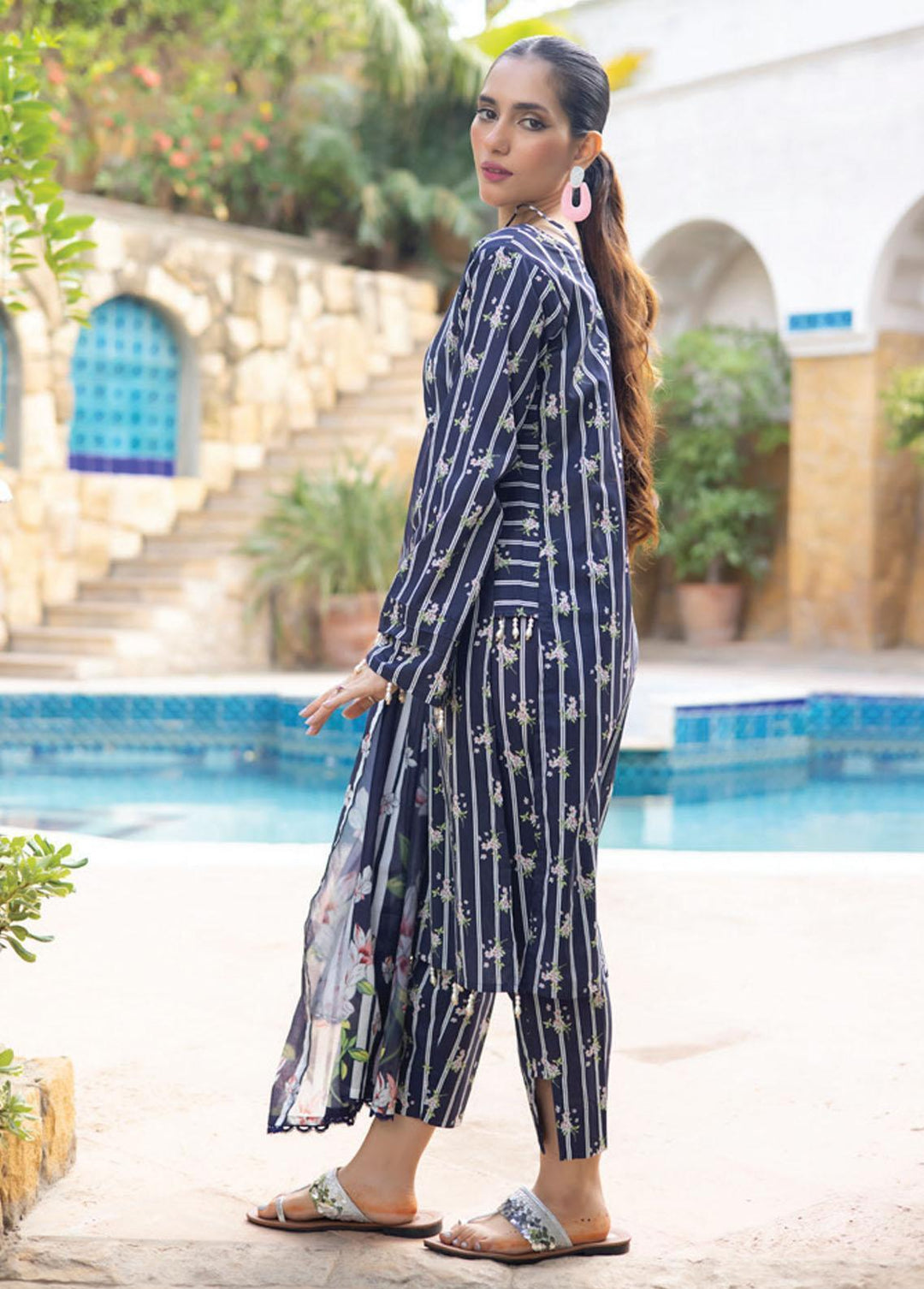 Identic Separates By Regalia Textiles Printed Lawn Suits Unstitched 3 Piece RGT23-IS8 1 - Summer Collection
